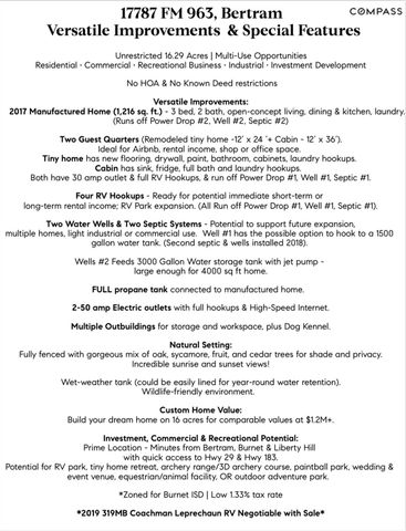 17787 Fm 963, Bertram, TX 78605