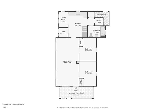 7402 8th AVENUE, Kenosha, WI 53143