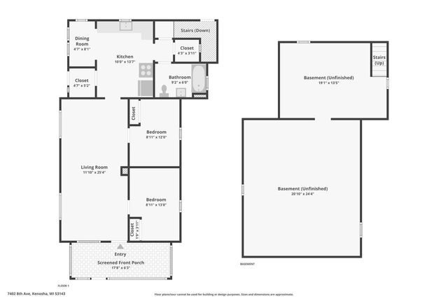 7402 8th AVENUE, Kenosha, WI 53143