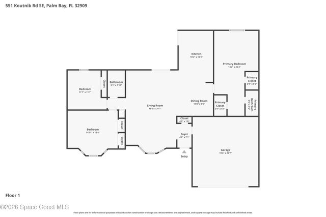 551 Koutnik Road SE, Palm Bay, FL 32909