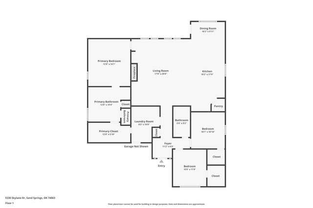 5330 Skylane Drive, Sand Springs, OK 74063