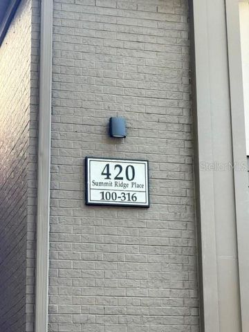 420 SUMMIT RIDGE PLACE 310, Longwood, FL 32779
