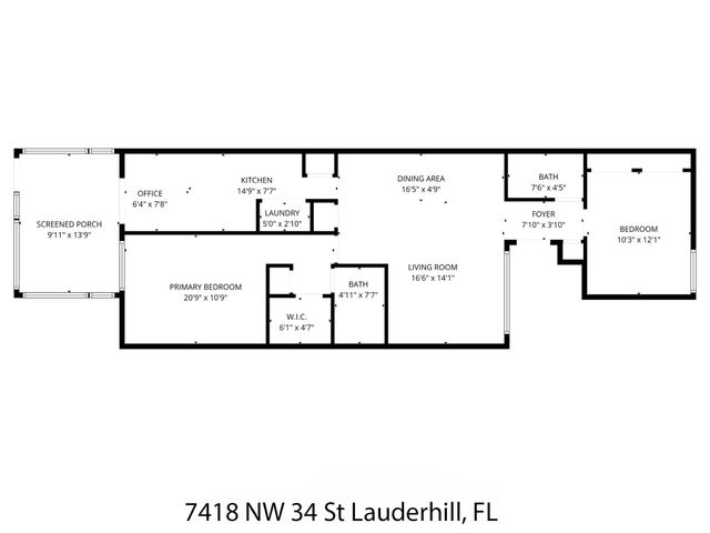 7418 NW 34th Street, Lauderhill, FL 33319