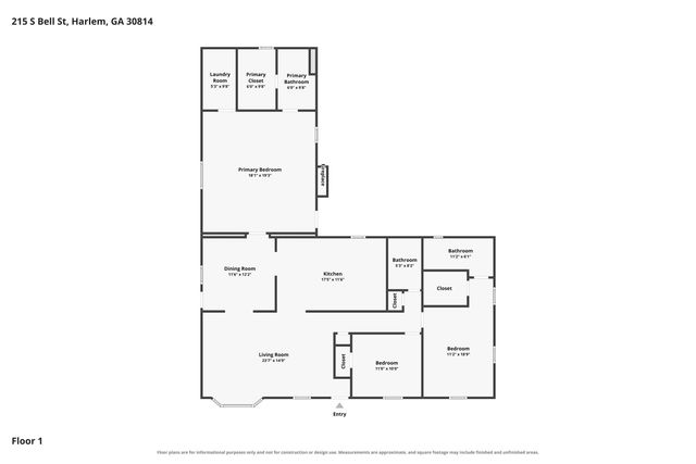 215 S Bell Street, Harlem, GA 30814