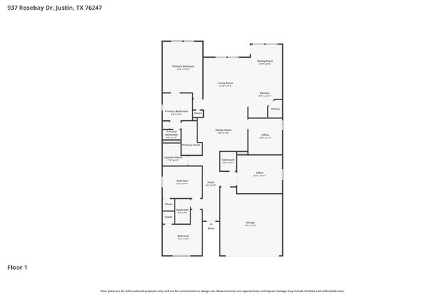 937 Rosebay Drive, Justin, TX 76247