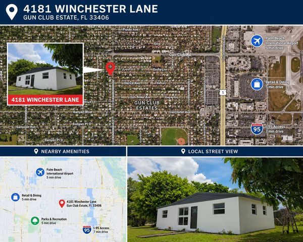 4181 WINCHESTER Lane, Gun Club Estates, West Palm Beach, FL 33406