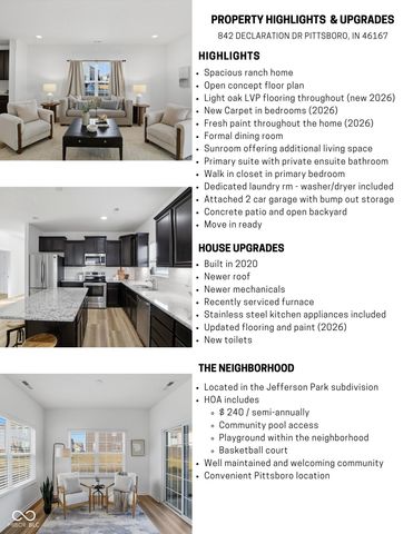 842 Declaration Drive, Pittsboro, IN 46167