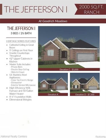 8285 Pleasant Court, Goodrich, MI 48438