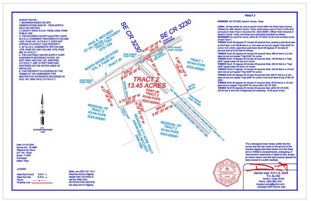 Tract 2 County Road 3230, Kerens, TX 75144
