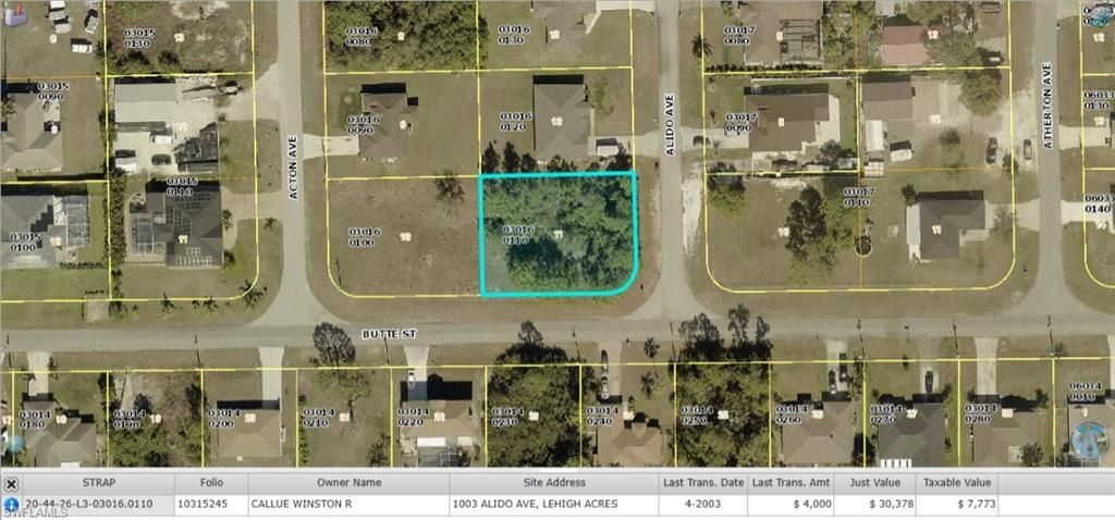 1003 Alido AVE, LEHIGH ACRES, FL 33971 — exterior