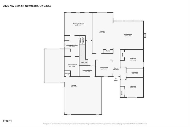 2126 NW 34th Street, Newcastle, OK 73065