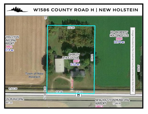 W1586 County Road H, New Holstein, WI 53061