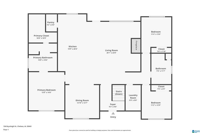 156 BRYNLEIGH DRIVE, Chelsea, AL 35043