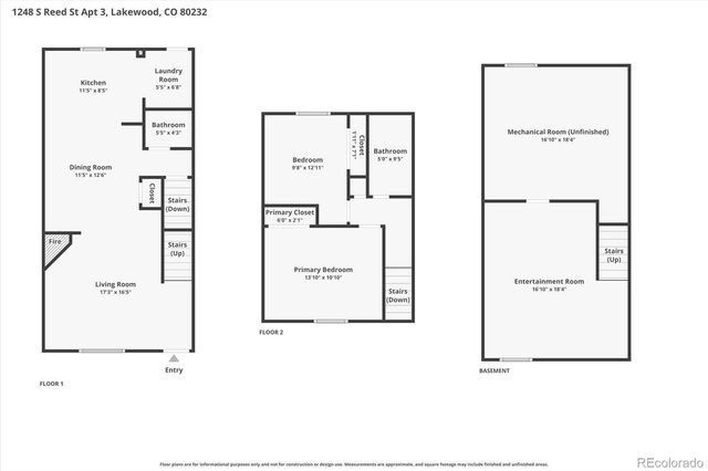 1248 S Reed Street 3, Lakewood, CO 80232