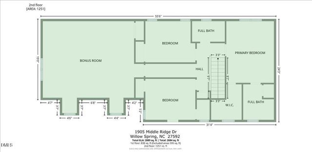 1905 Middle Ridge Drive, Willow Springs, NC 27592