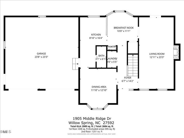 1905 Middle Ridge Drive, Willow Springs, NC 27592