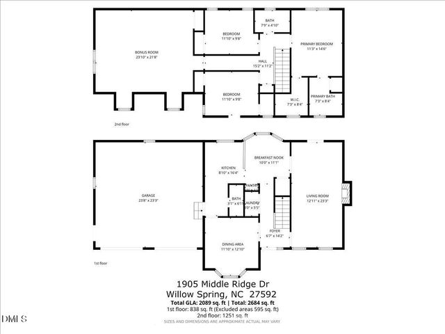 1905 Middle Ridge Drive, Willow Springs, NC 27592