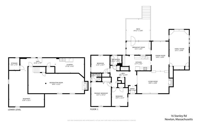 16 Stanley Road, Newton, MA 02468