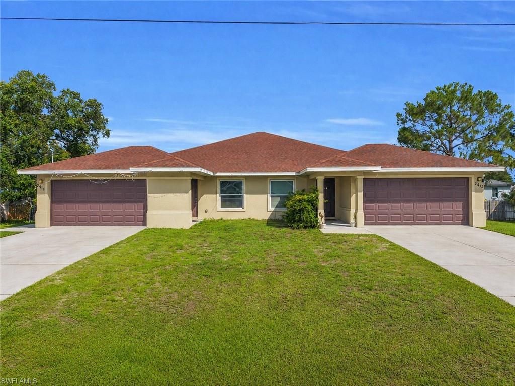 2412/2414 Richard AVE S, LEHIGH ACRES, FL 33973 — exterior