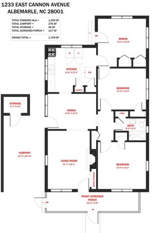 1233 E Cannon Avenue, Albemarle, NC 28001