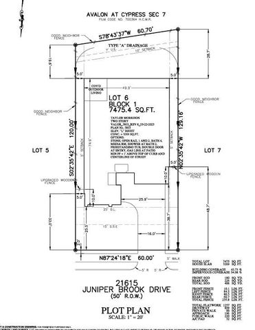 21615 Juniper Brook Drive, Cypress, TX 77433