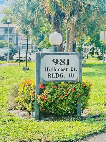 981 Hillcrest Court 306, Hollywood, FL 33021