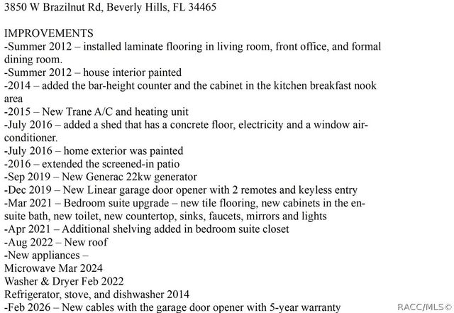 3850 W Brazilnut Road, Beverly Hills, FL 34465