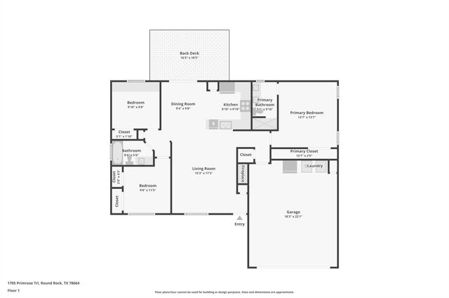1705 Primrose TRL, Round Rock, TX 78664