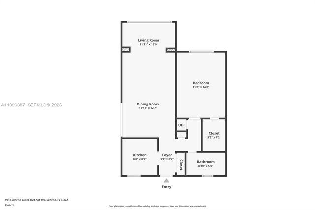 9041 Sunrise Lakes Blvd 106, Sunrise, FL 33322