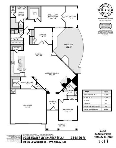 2106 Epworth Court, Wesley Chapel, NC 28173