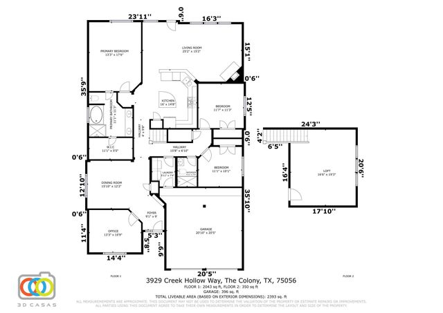 3929 Creek Hollow Way, The Colony, TX 75056
