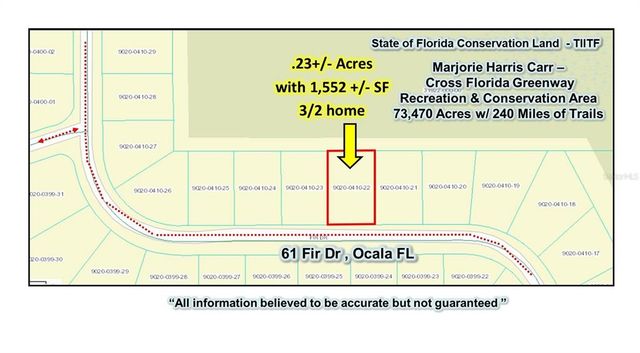 61 FIR DRIVE, Ocala, FL 34472