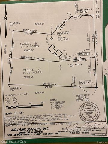 0000 Curtis Rd Curtis Rd, Oxford Charter Township, MI 48367