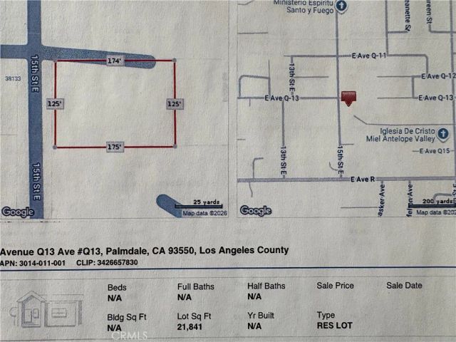 15 TH St East, Palmdale, CA 93550