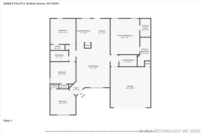 25568 E 91st Place S, Broken Arrow, OK 74014