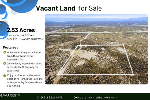 Vic Avenue F14 20 Stw, Lancaster, CA 93536