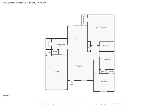 1724 Willow Hollow Drive, Garland, TX 75040