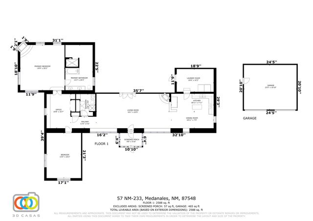 57 State Road 233, Medanales, NM 87548
