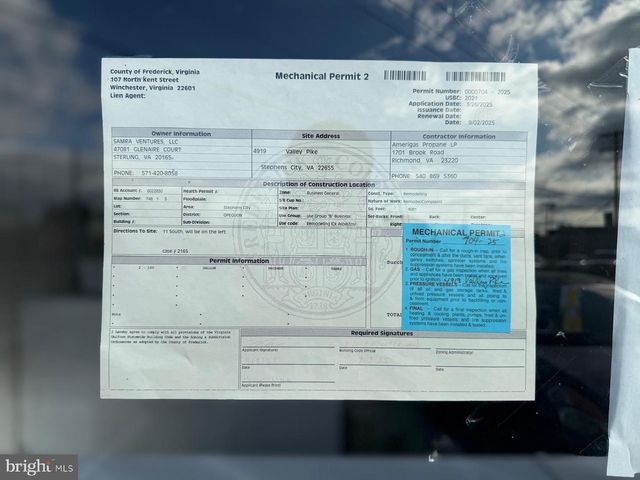 4919 VALLEY PIKE, Stephens City, VA 22655