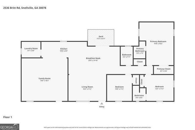 2536 Britt Road, Snellville, GA 30078