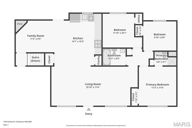 1150 Verlene Drive, Florissant, MO 63031