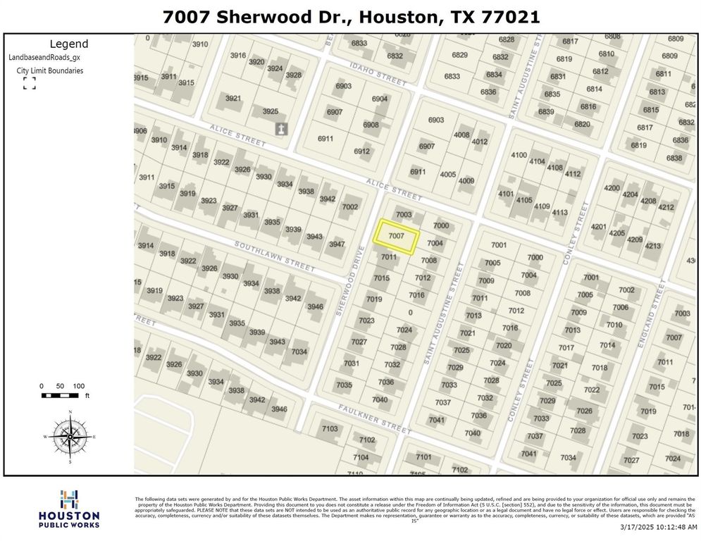 7007 Sherwood Drive, Houston, TX 77021