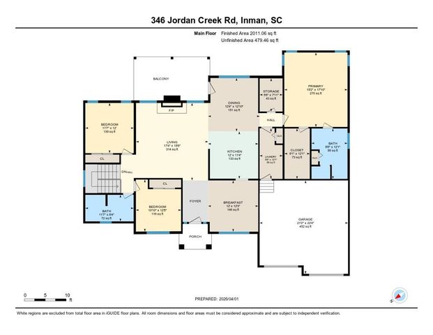 346 Jordan Creek Road, Inman, SC 29349