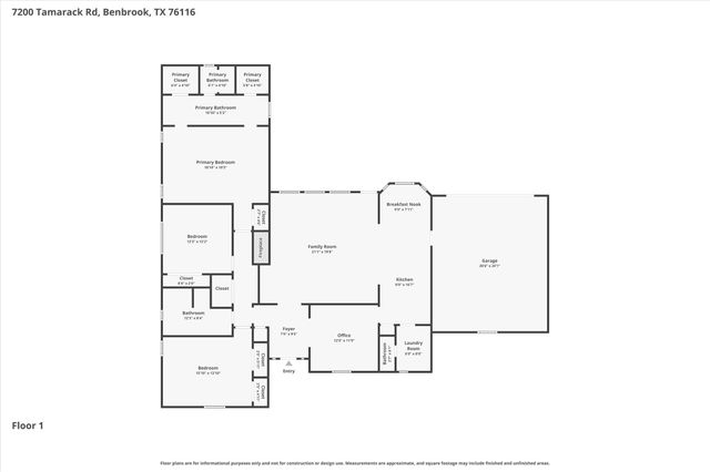 7200 Tamarack Road, Benbrook, TX 76116