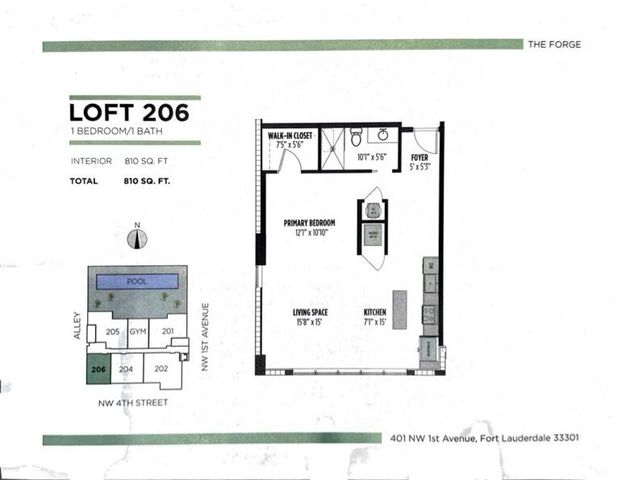 401 NW 1ST Avenue 206, Fort Lauderdale, FL 33301