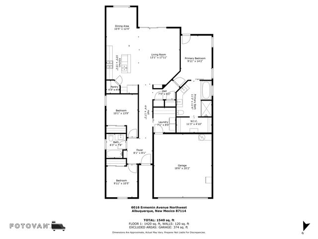 6016 ERMEMIN Avenue NW, Albuquerque, NM 87114