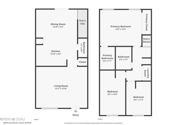 2604 W Ironcrest Drive W, Tucson, AZ 85745