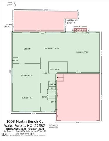 1005 Martin Bench Court, Wake Forest, NC 27587