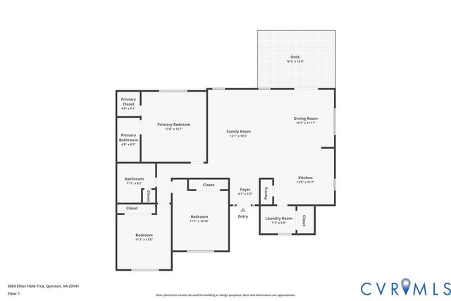 3883 Elliott Field Trce, Quinton, VA 23141