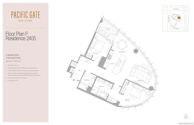 888 W E 2405, San Diego, CA 92101